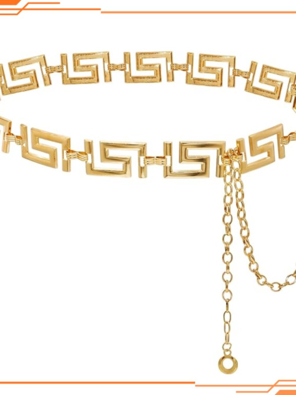 Metal Waist Chain for Women – Adjustable Belly Chain Waist Belt for Dresses